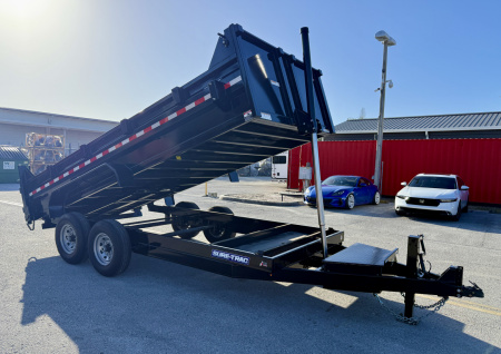 New 2025 Sure-Trac 82x16 Telescopic 14K Dump Trailer