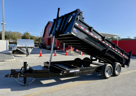 New 2025 Sure-Trac 82x16 Telescopic 14K Dump Trailer