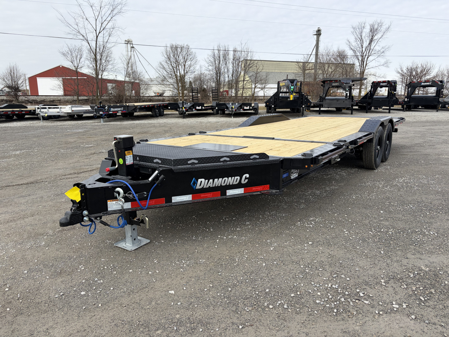 New 2026 Diamond C Trailers HXD207L22X102 (22' x 102") 15.5K Full Width Partial Tilt Equipment Trailer