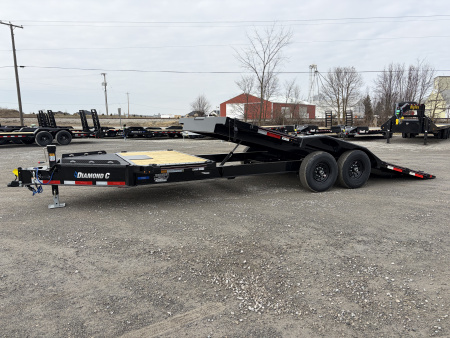 New 2026 Diamond C Trailers HXD207L22X102 (22' x 102") 15.5K Full Width Partial Tilt Equipment Trailer