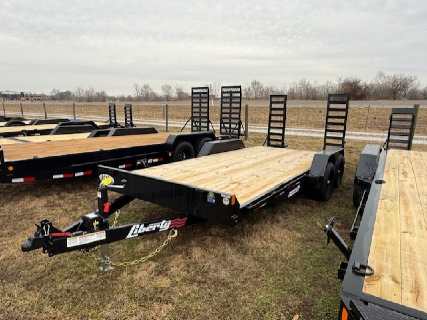 New 2026 Liberty 10K 83X18 w/ STAND UP RAMPS Equipment Trailer