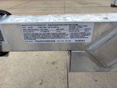 New 2027 Aluma 6310ESA-S-TG Utility Trailer