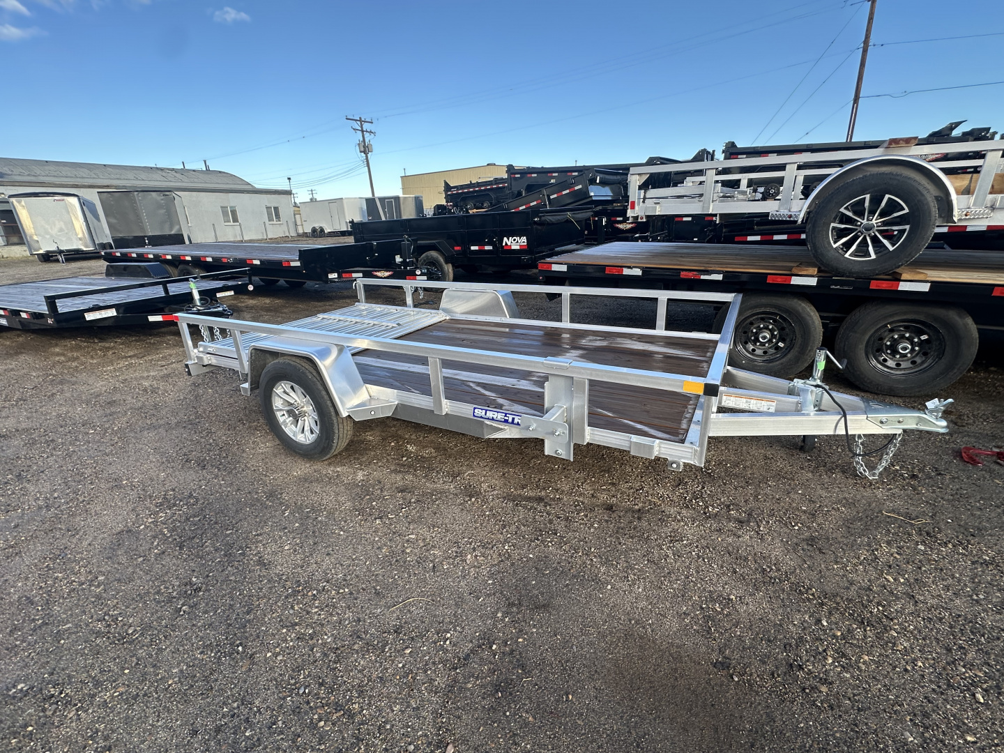 New 2026 Sure-Trac 5X8 3K T TOP ALUM Utility Trailer