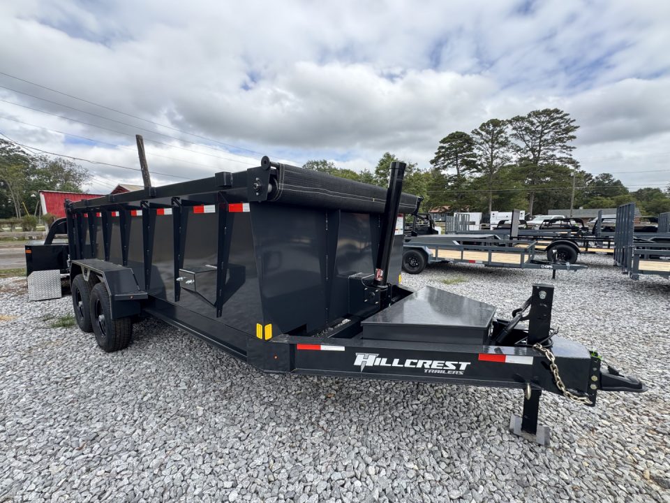 New 2026 Hillcrest Trailers 14716SD 7x16 14k Dump Trailer
