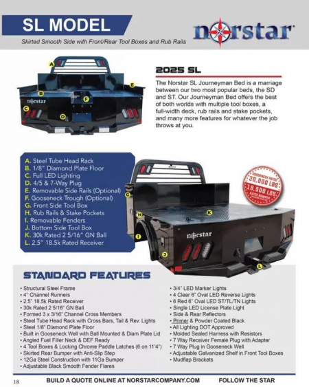 New 2025 Norstar SL0949060 Truck Bed