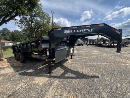 New 2026 Hillcrest Trailers 159716SGD 7x16 15.9k Gooseneck Dump Trailer
