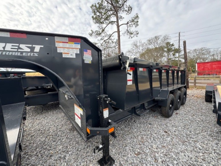 New 2026 Hillcrest Trailers 21716SGD 7x16 21k Gooseneck Dump Trailer