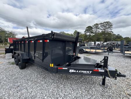 New 2026 Hillcrest Trailers 14716SDH 7x16 14k HS Dump Trailer