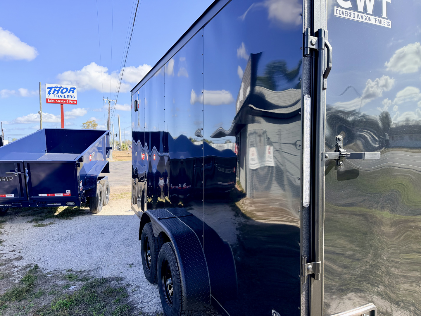 New 2026 Covered Wagon Trailers 7X16 TA 7FT INT HEIGHT WITH BLACKOUT PACK Cargo / Enclosed Trailer