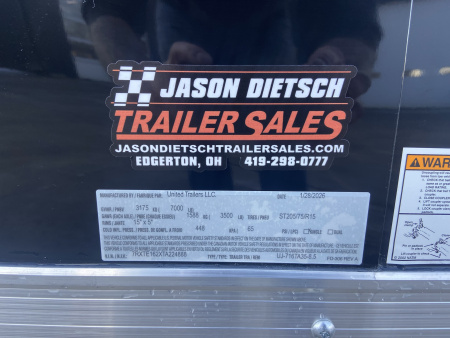 New United 16' Enclosed Cargo Trailer