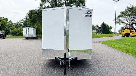 New American Hauler 7x16 Tandem Enclosed Cargo Trailer - Rear Ramp Door!