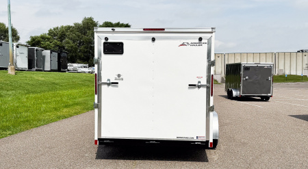 New American Hauler 7x16 Tandem Enclosed Cargo Trailer - Rear Ramp Door!