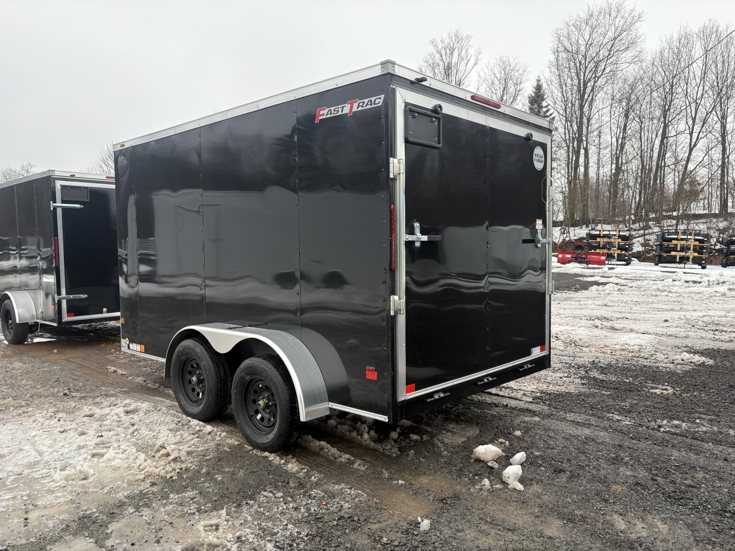New 2026 WELLS CARGO Fasttrac Deluxe 7x12 7K 6'6" Interior Cargo / Enclosed Trailer with Ramp Door