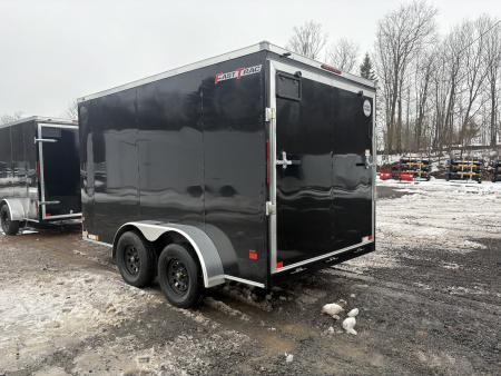 New 2026 WELLS CARGO Fasttrac Deluxe 7x12 7K 6'6" Interior Cargo / Enclosed Trailer with Ramp Door