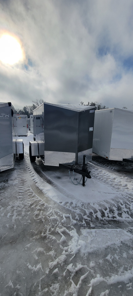 New 2026 US Cargo 5X8 CHARCOAL RAMP 3K Cargo / Enclosed Trailer