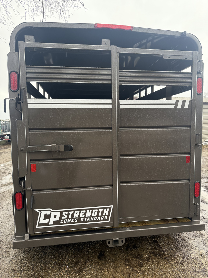 New 2026 CornPro 6X16 7K ARIZONA BEIGE BUMPER PULL Stock Trailer