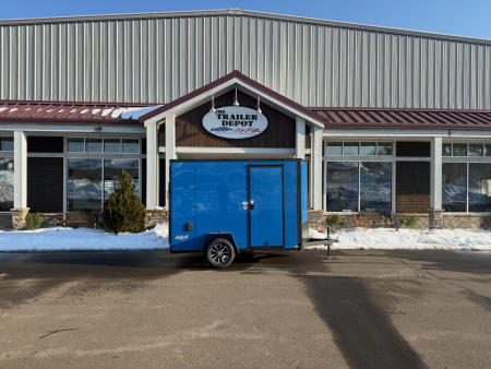 New Pace American 6′ X 10′ + V-NOSE ENCLOSED CARGO TRAILER WITH RAMP DOOR 2.9K