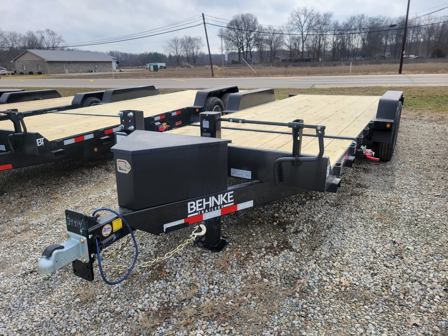 New 2026 Behnke 7x18+4 Tilt bed equipment trailer