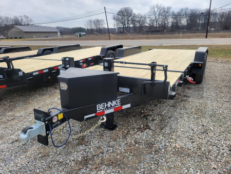New 2026 Behnke 7x18+4 Tilt bed equipment trailer