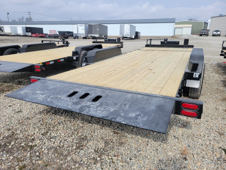 New 2026 Behnke 7x18+4 Tilt bed equipment trailer