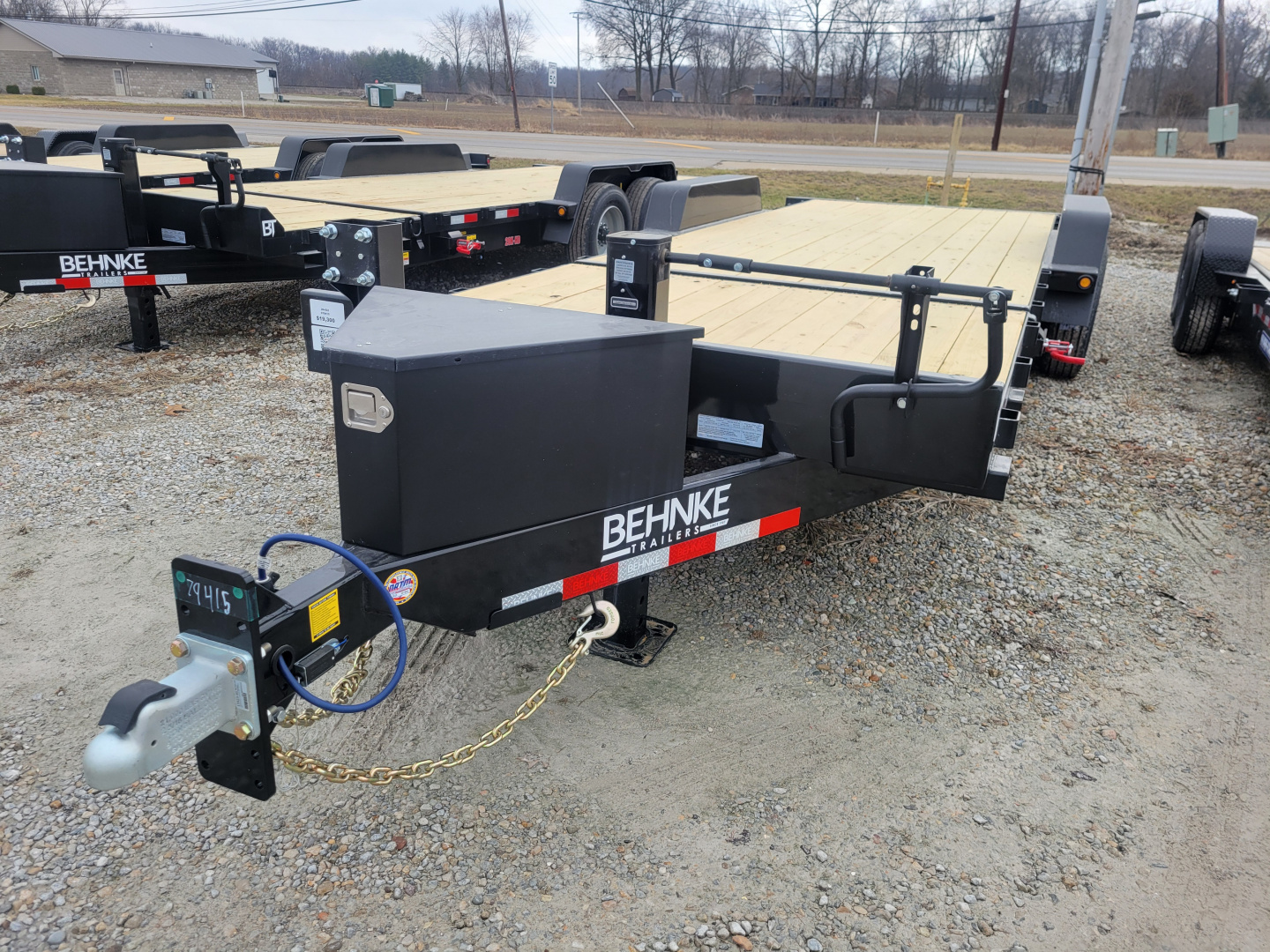 New 2026 Behnke 7x18+6 Tilt bed equipment trailer