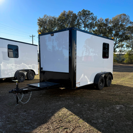 New 7X12TA White Splicing Trailer