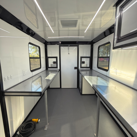 New 7X12TA White Splicing Trailer