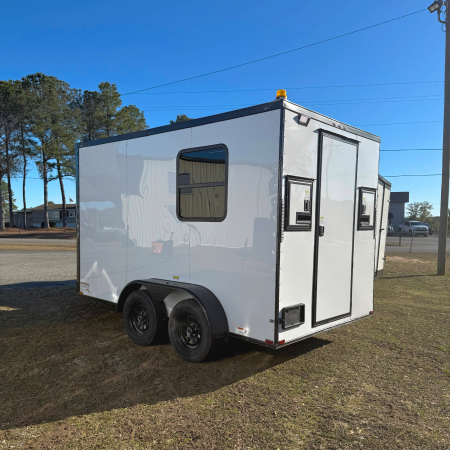 New 7X12TA White Splicing Trailer