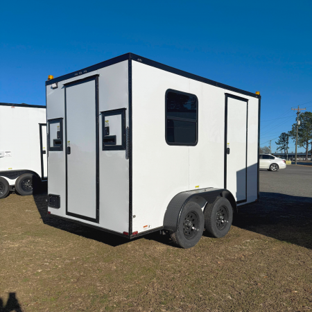 New 7X12TA White Splicing Trailer