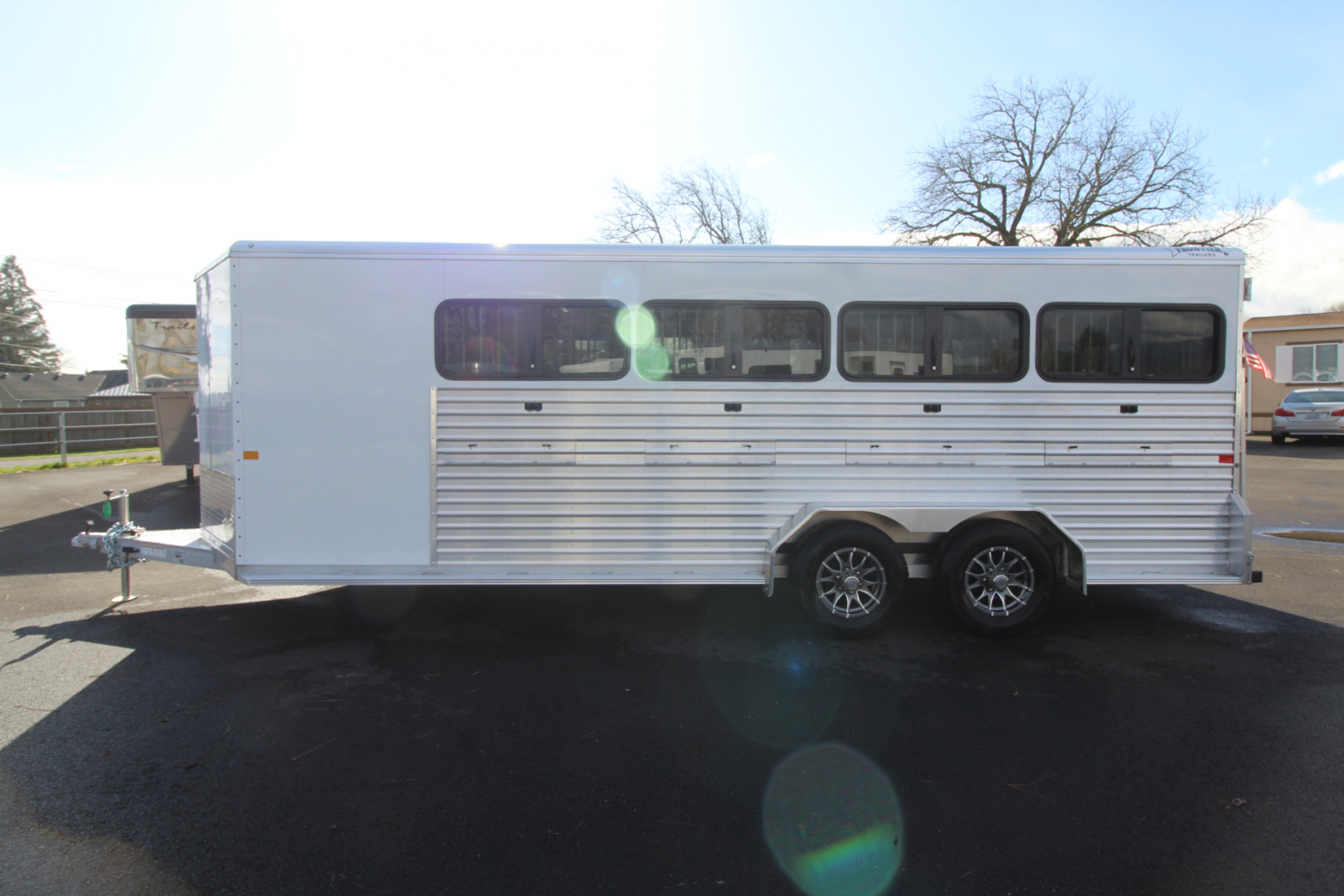 New 2026 Frontier Trailers Low Pro 8 Pen 7x20 Stock Trailer - Many Great Features!