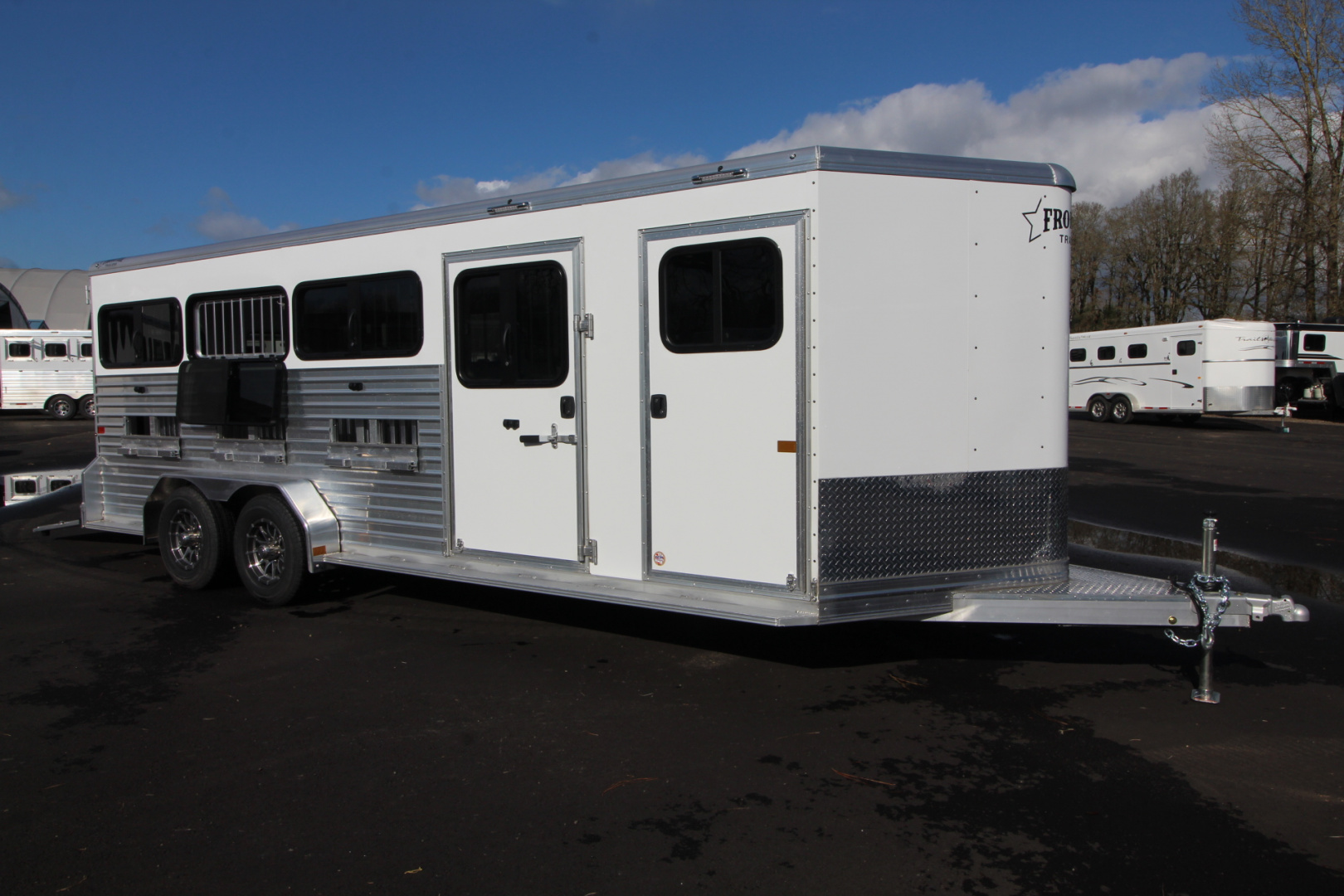 New 2026 Frontier Trailers Low Pro 8 Pen 7x20 Stock Trailer - Many Great Features!