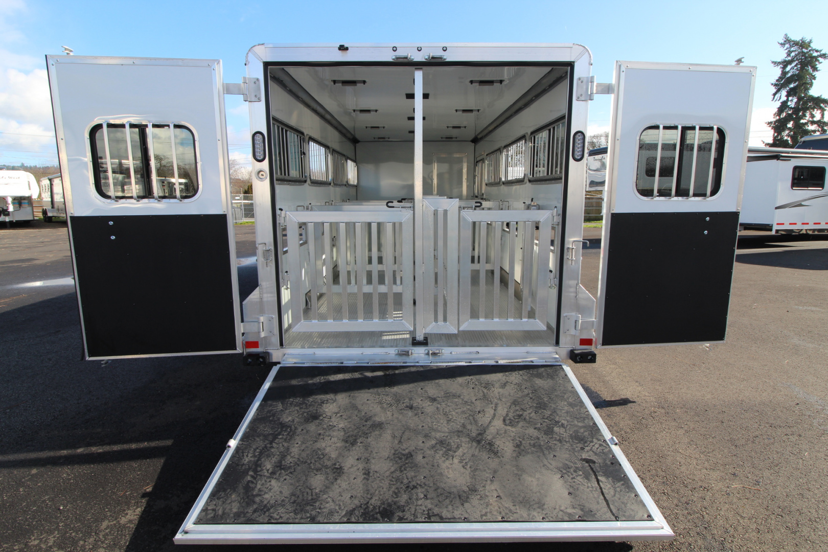 New 2026 Frontier Trailers Low Pro 8 Pen 7x20 Stock Trailer - Many Great Features!