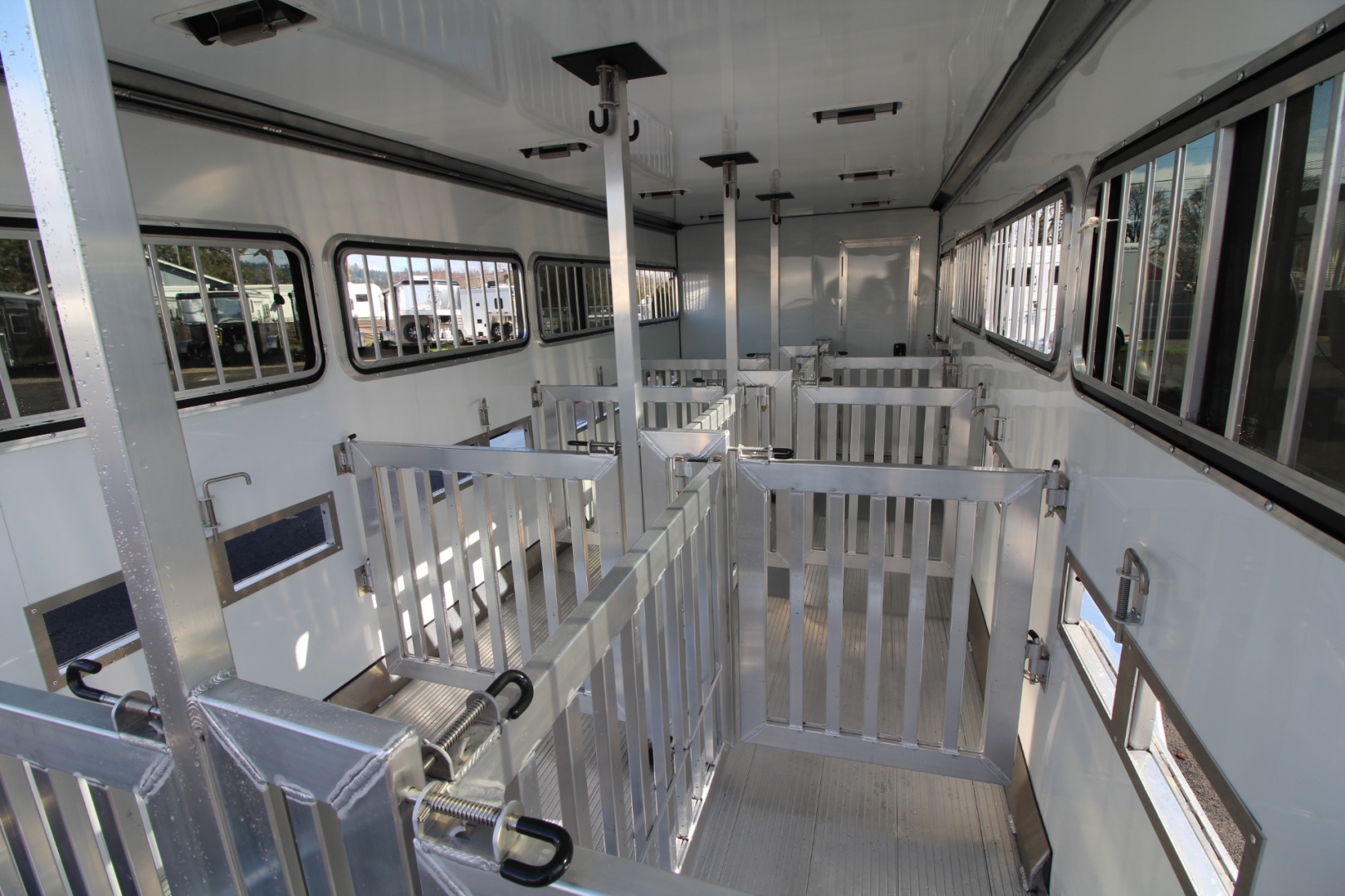 New 2026 Frontier Trailers Low Pro 8 Pen 7x20 Stock Trailer - Many Great Features!