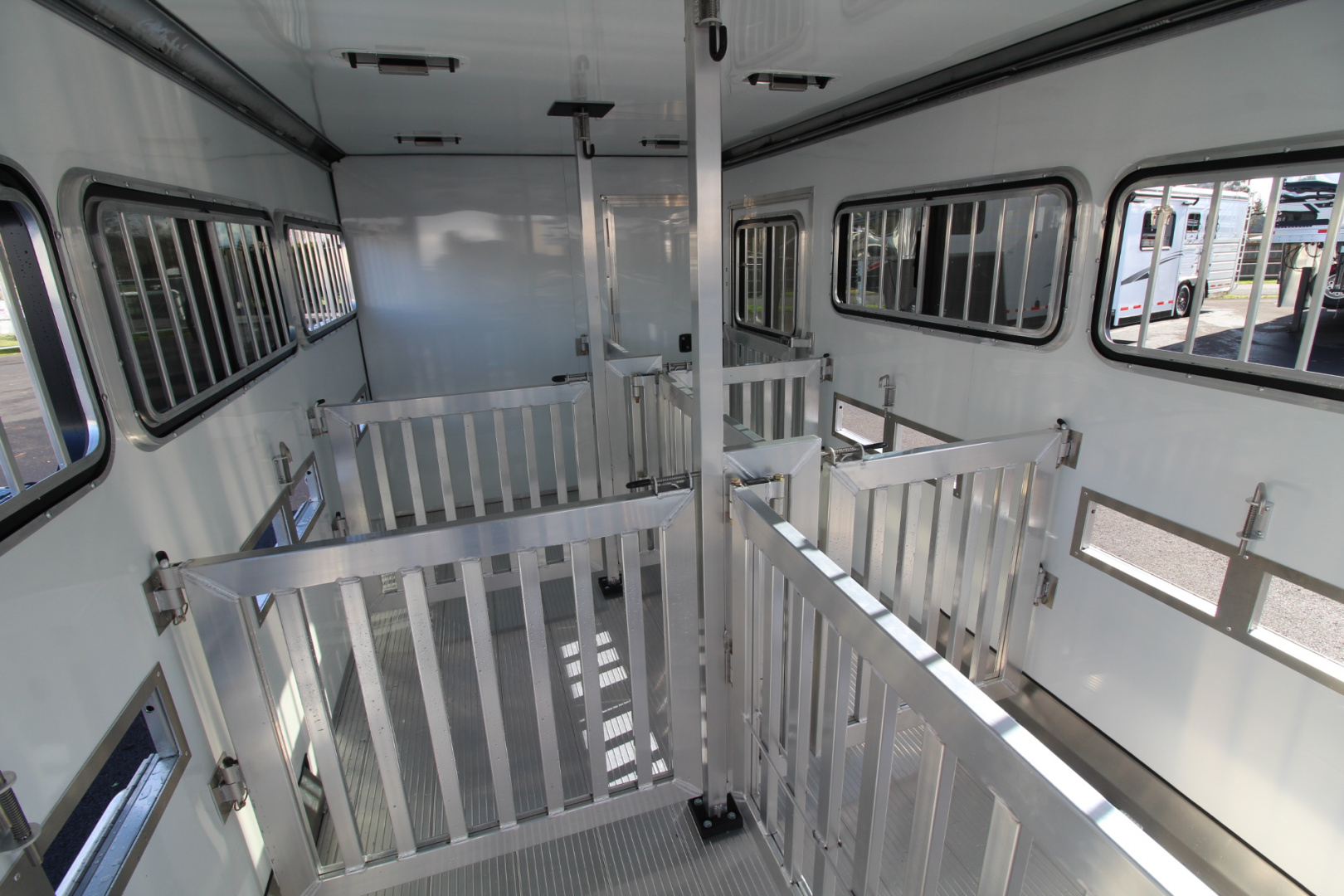 New 2026 Frontier Trailers Low Pro 8 Pen 7x20 Stock Trailer - Many Great Features!