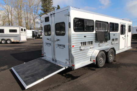 New 2026 Frontier Trailers Low Pro 8 Pen 7x20 Stock Trailer - Many Great Features!