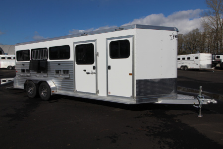 New 2026 Frontier Trailers Low Pro 8 Pen 7x20 Stock Trailer - Many Great Features!