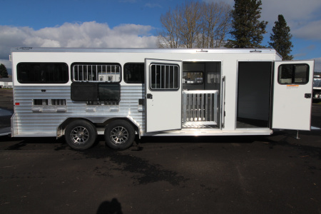 New 2026 Frontier Trailers Low Pro 8 Pen 7x20 Stock Trailer - Many Great Features!