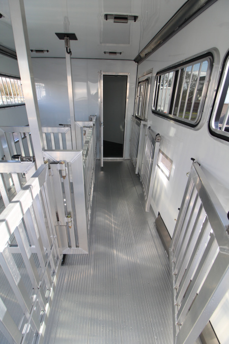 New 2026 Frontier Trailers Low Pro 8 Pen 7x20 Stock Trailer - Many Great Features!