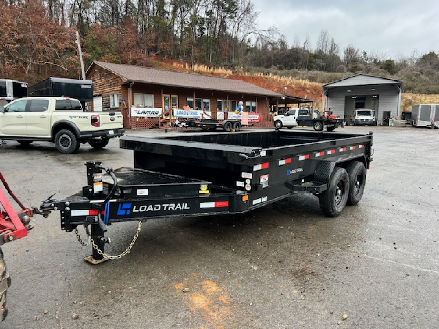 New Load Trail Dump 7x14 14K 18" Sides- Black