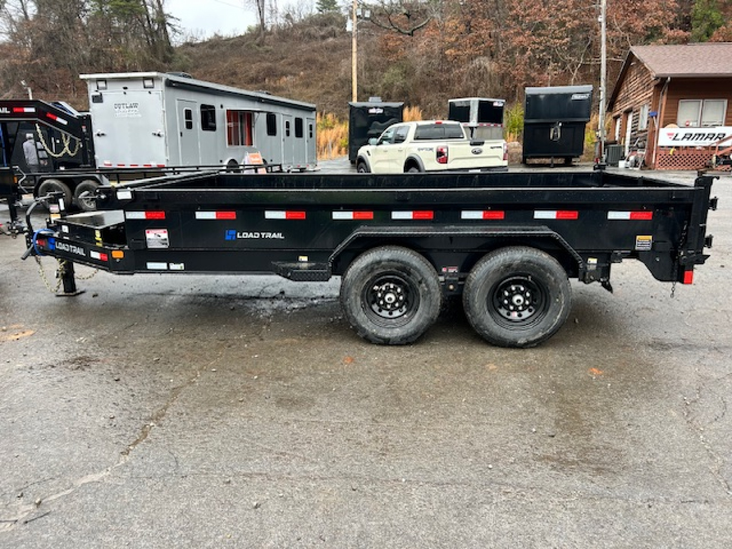 New Load Trail Dump 7x14 14K 18" Sides- Black