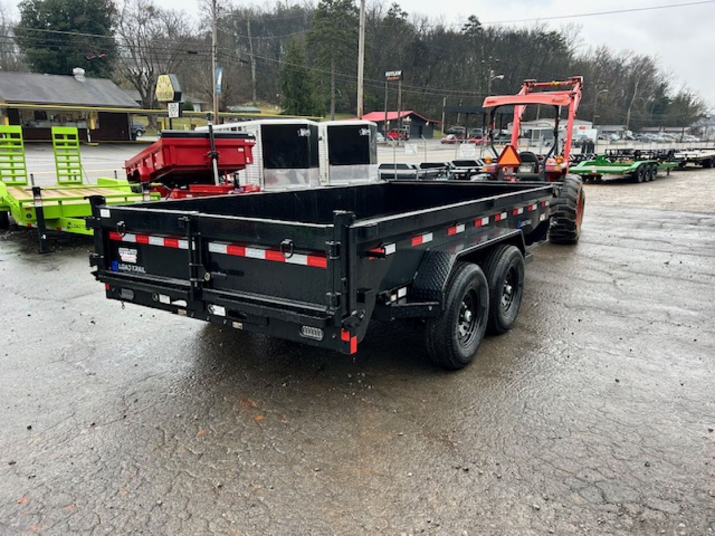 New Load Trail Dump 7x14 14K 18" Sides- Black