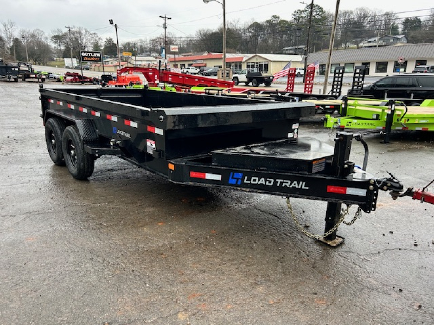 New Load Trail Dump 7x14 14K 18" Sides- Black