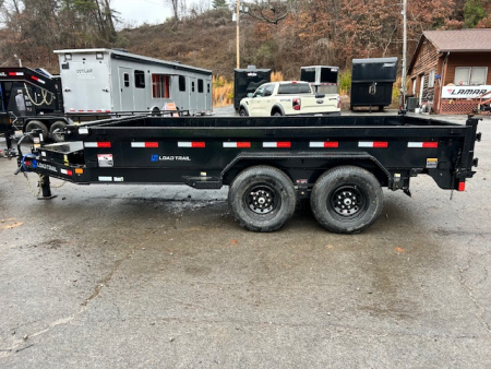 New Load Trail Dump 7x14 14K 18" Sides- Black