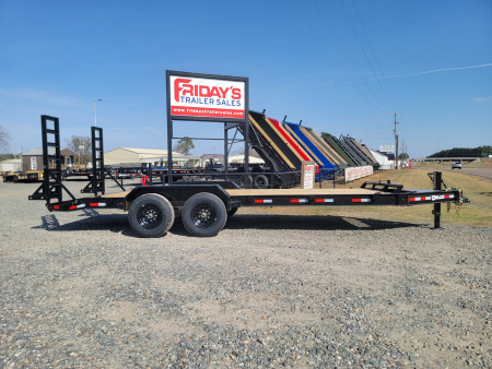 New 2026 Delco Trailers CB 20' x 83" w/ Stand-Up Ramps Equipment Trailer