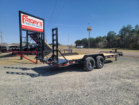 New 2026 Delco Trailers CB 20' x 83" w/ Stand-Up Ramps Equipment Trailer