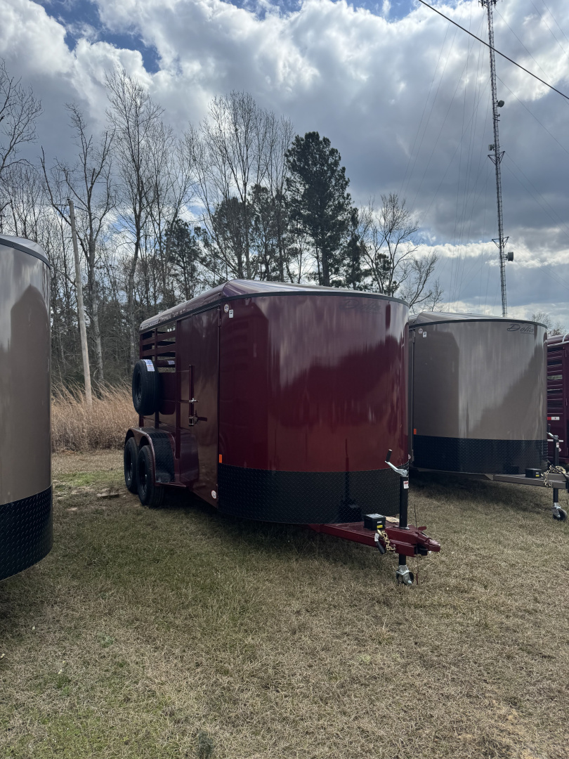 New 2026 Delta Trailers 6x14 2H-500ES Horse Trailer