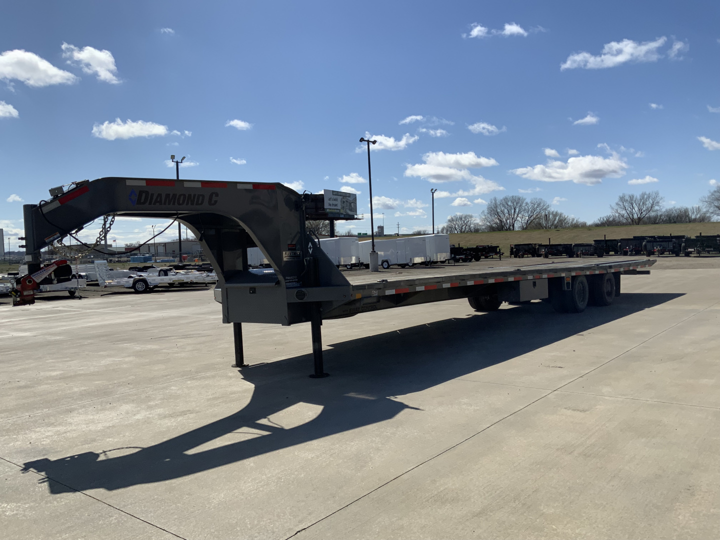 Used 2024 Diamond C Trailers FMAX212 102 X 38 Flatbed Trailer