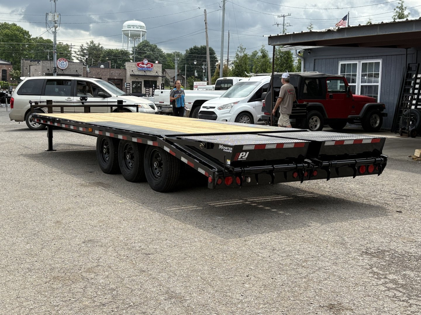 New 2026 PJ TRAILERS 102" x 24' - 8" I-Beam Triple Axle (F8) 21K GVWR Deckover Trailer