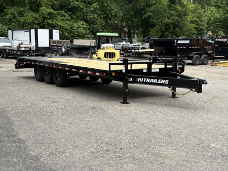 New 2026 PJ TRAILERS 102  x 24' - 8  I-Beam Triple Axle (F8) 21K GVWR Deckover Trailer