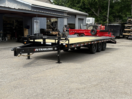 New 2026 PJ TRAILERS 102" x 24' - 8" I-Beam Triple Axle (F8) 21K GVWR Deckover Trailer